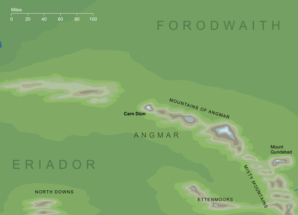 Map of Carn Dûm