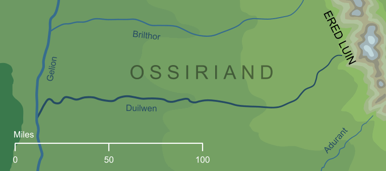 Map of the river Duilwen