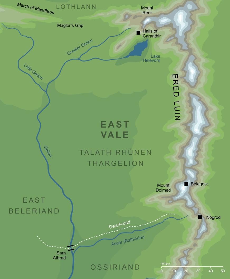 Map of the East Vale