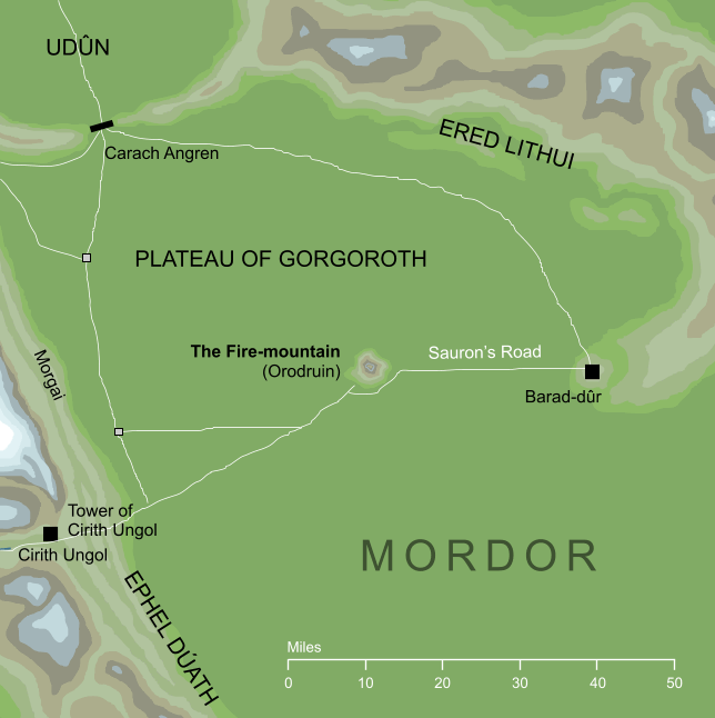 Map of the Fire-mountain