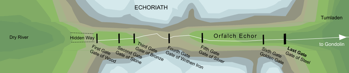 Map of the Last Gate of Gondolin