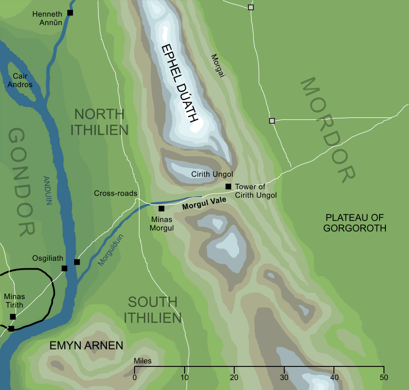 Map of the Morgul Vale