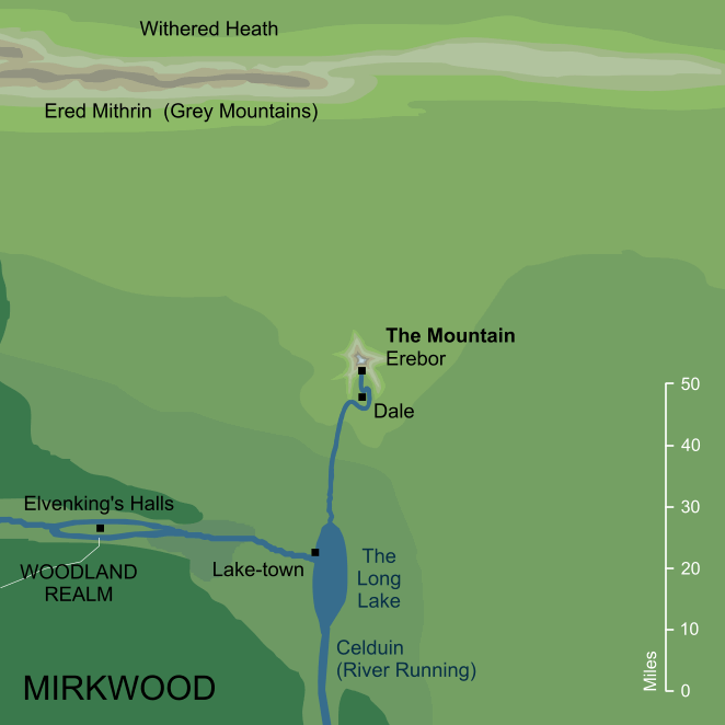 Map of the Mountain of Erebor