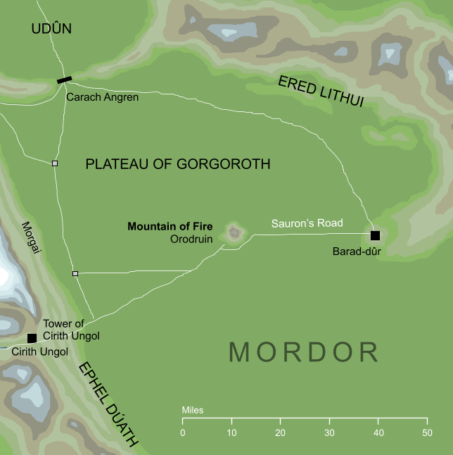 Map of the Mountain of Fire