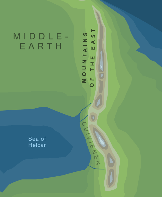 Map of the Mountains of the East