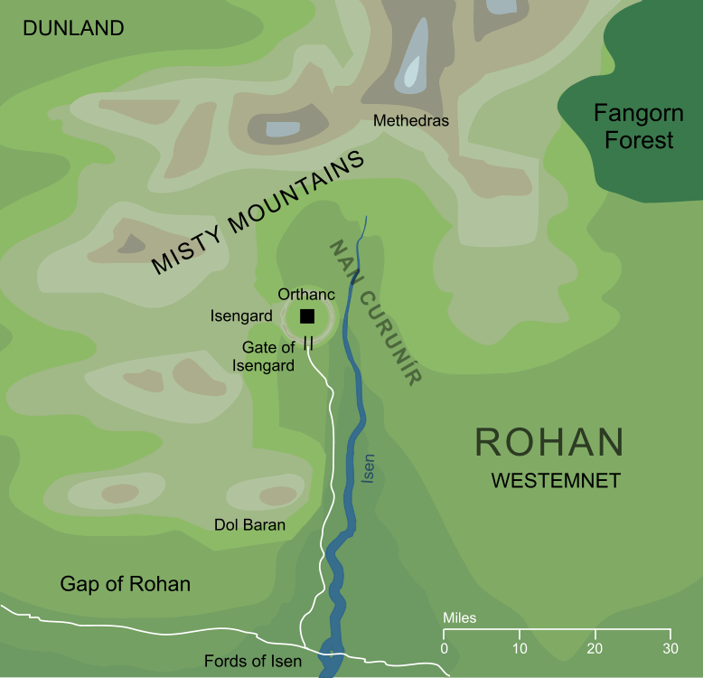 Map of Nan Curunír