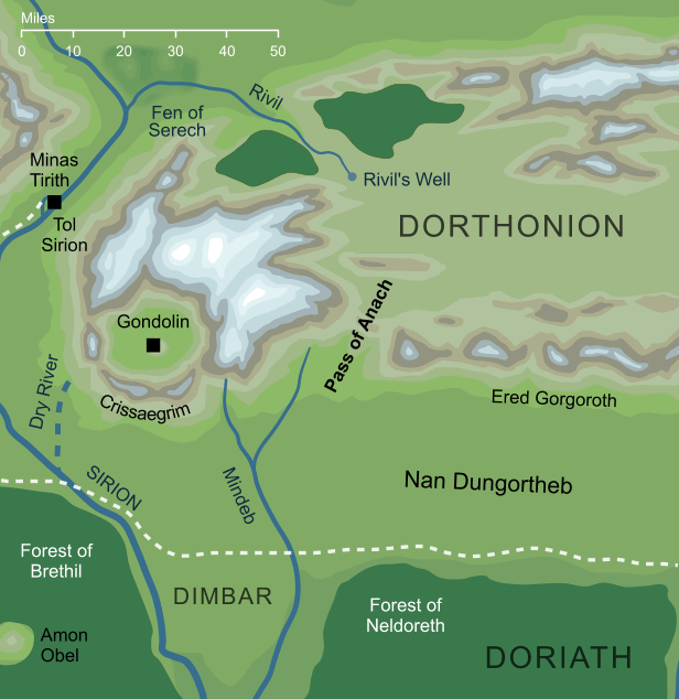 Map of the Pass of Anach