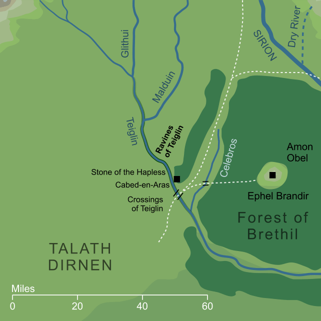 Map of the Ravines of Teiglin