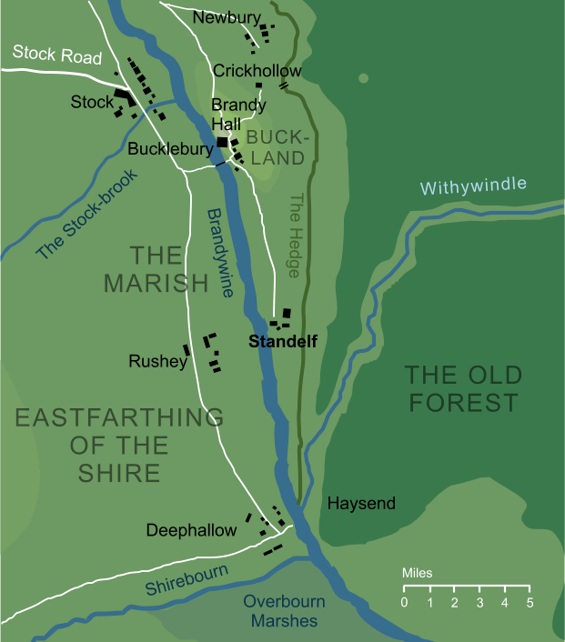 Map of Standelf