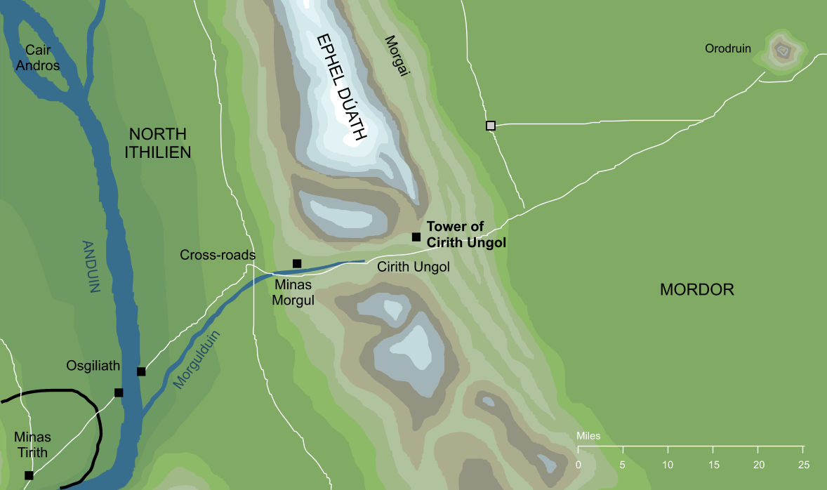 Map of the Tower of Cirith Ungol