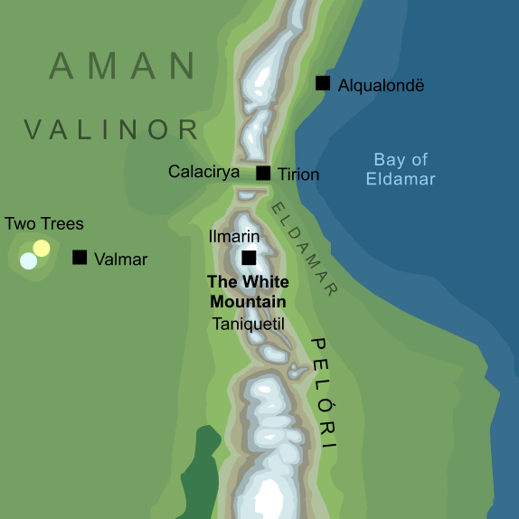 Map of the White Mountain